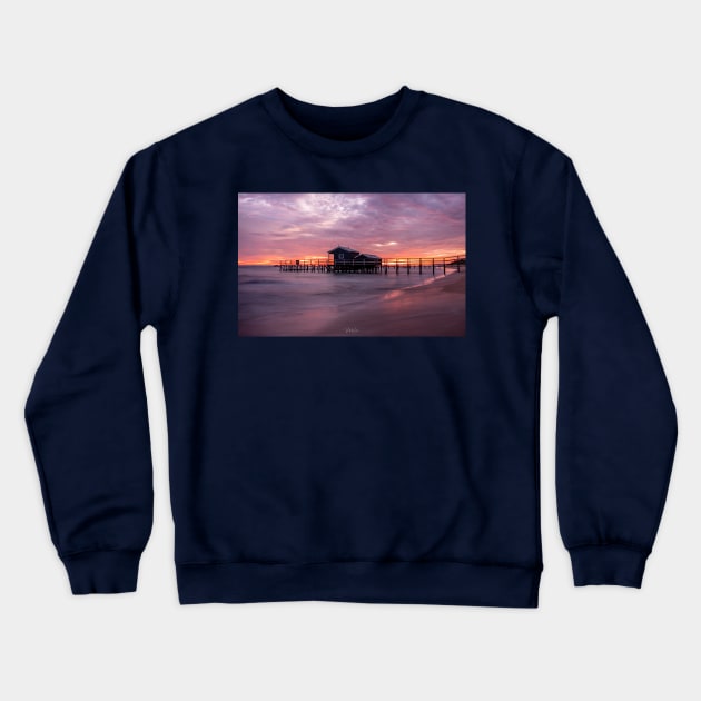 Shelley Beach Jetty, Portsea, Mornington Peninsula, Victoria, Australia Crewneck Sweatshirt by VickiWalsh